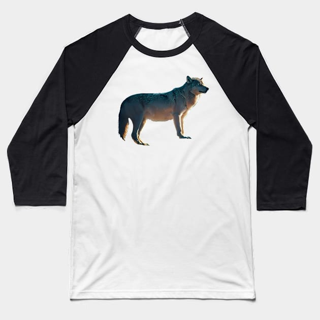 Wolf - Woodland Themed Kids Room, Funny Gifts For Forester, Cute Animals Baseball T-Shirt by Shirtsmania